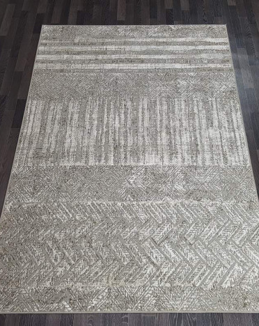 Ковер бельгийский 690276555 Fresco Palazzo (PP Heatset Высокоплотный, бежевый, серый)