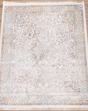 Ковер турецкий 4323A Ascona (Полиэстер, бежевый, кремовый)