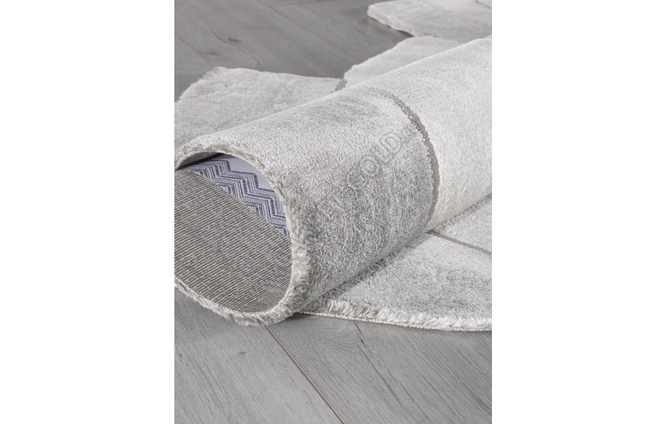 Ковер 00836G - GREY / GREY - Круг - коллекция SAFIR